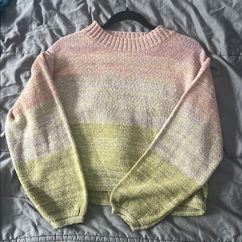 Billabong On Hue Ombré Balloon Sleeve Sweater